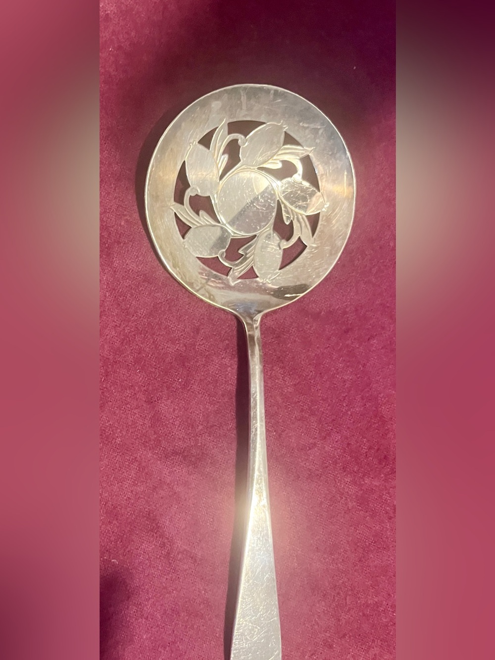 Int’l Silver Co. | Orig. Rogers IS Silver Plate | Vintage Tomato Serving Spoon